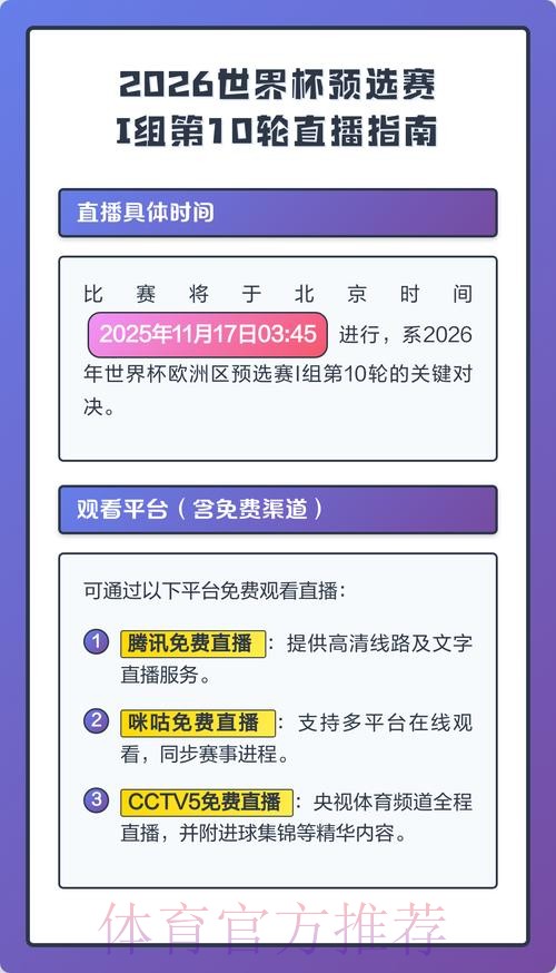 2026年世界杯直播免费观看指南与官方观看入口 2026年世界杯直播免费观看指南与官方观看入口